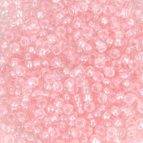 Cuentas de Rocalla Preciosa 11/0 2 mm - Pearl Pastel Lining - Rosa Sfinx x20 g