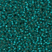 Rocalla Miyuki 11/0 2425F - Mat Silver Lined Teal x8g|raw }}