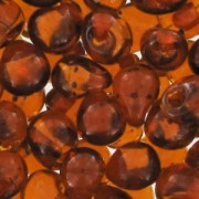 Mini-gotas Miyuki 3.4 mm DPF34 - Red Lined Dark Topaz x8g