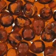 Mini-gotas Miyuki 3.4 mm DPF34 - Red Lined Dark Topaz x8g