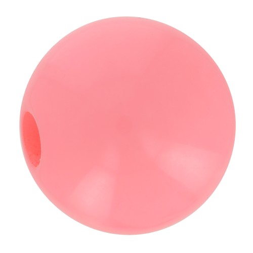 Redonda Polaris Opaco 8mm Coral Flúor x1