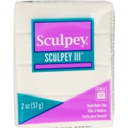 Pasta Sculpey III 57 gr White Glitter (n°539)|raw }}