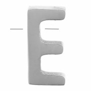 Cuenta letra alfabética 8x4 mm - E - Acero inoxidable 304 x1|raw }}
