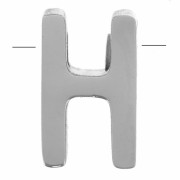 Cuenta letra alfabética 8x5 mm - H - Acero inoxidable 304 x1|raw }}