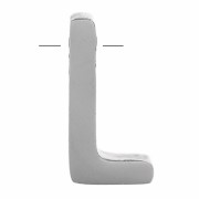 Cuenta letra alfabética 8x4 mm - L - Acero inoxidable 304 x1|raw }}