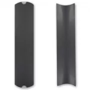 Envase de cartón 25x6,5x2 cm Negro brillante x1