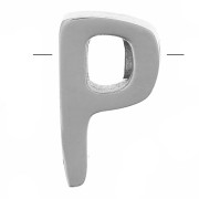 Cuenta letra alfabética 8x5 mm - P - Acero inoxidable 304 x1|raw }}