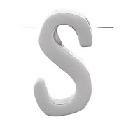 Cuenta letra alfabética 8x5 mm - S - Acero inoxidable 304 x1|raw }}