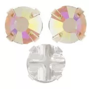 Strass para coser 4 mm Crystal AB x10