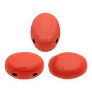Cuentas de vidrio Samos® por Puca® 7x5 mm Opaque Light Coral x10g