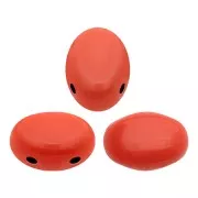 Cuentas de vidrio Samos® por Puca® 7x5 mm Opaque Light Coral x10g