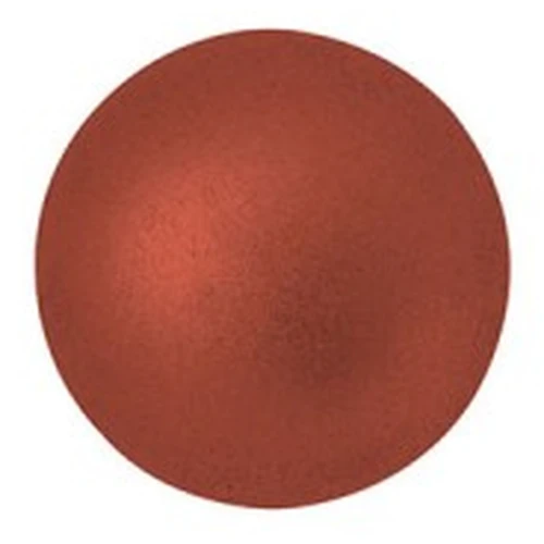 Cabuchón redondo de cristal by Puca® 14 mm - Red Copper Mat x1