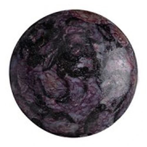 Cabuchón redondo de cristal by Puca® 14 mm - Metallic Mat Violet Spotted x1