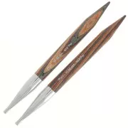 Puntas de agujas de tejer intercambiables de madera Prym - 10 mm - Naturel x2