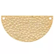 Colgante de media luna martillada 15x30 mm - Dorado con oro fino x1