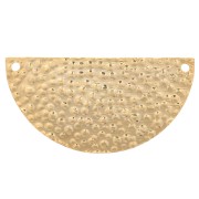 Colgante de media luna martillada 15x30 mm - Dorado con oro fino x1