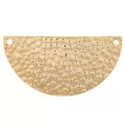 Colgante de media luna martillada 15x30 mm - Dorado con oro fino x1