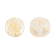 Kalos® by Puca® 4x3 mm - Oro blanco opaco salpicado x10g|raw }}