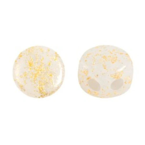 Kalos® by Puca® 4x3 mm - Oro blanco opaco salpicado x10g