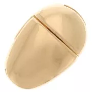 Cierre magnético 16x10 mm para cordón de 5 mm - Dorado x1