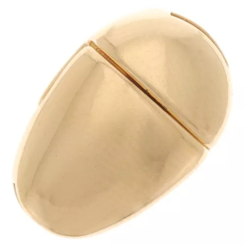 Cierre magnético 16x10 mm para cordón de 5 mm - Dorado x1