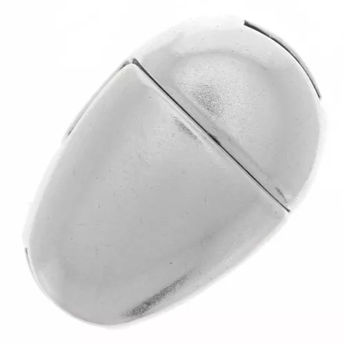 Cierre magnético 16x10 mm para encaje de 5 mm - Plata antigua x1