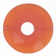 Cuenta donuts facetada 12 mm piedra gema tintada - Onyx Rojo x1|raw }}