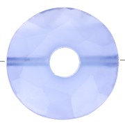 Cuenta donuts facetada 12 mm piedra gema tintada - Onyx Bleu x1