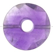 Cuenta donuts facetada 12 mm piedra gema - Amethyste x1|raw }}