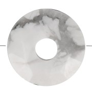 Cuenta donuts facetada 12 mm piedra gema - Howlite x1|raw }}
