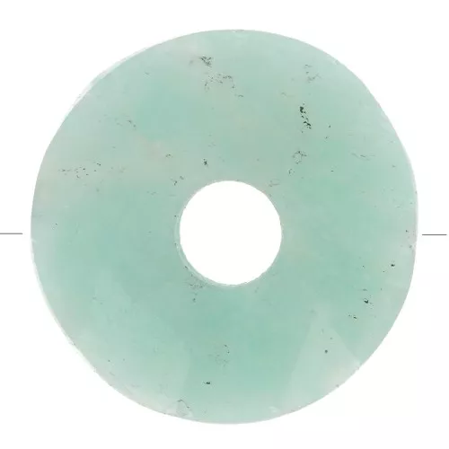 Cuenta donuts facetada 12 mm piedra gema - Amazonite x1
