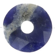 Cuenta donuts facetada 12 mm piedra gema - Sodalite x1|raw }}