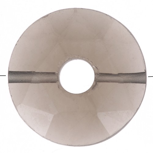 Cuenta donuts facetada 12 mm piedra gema - Quartz fumé x1