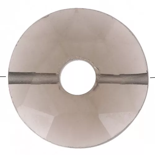 Cuenta donuts facetada 12 mm piedra gema - Quartz fumé x1