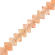 Rondeles de piedras preciosas facetadas 3x2 mm - Sunstone x20|raw }}