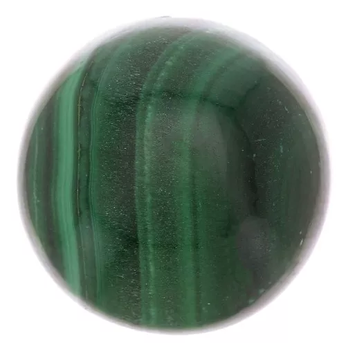 Cabujón de piedra preciosa redondo de 10 mm - Malaquita x1