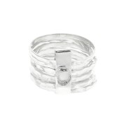 Anillo para cabujón 4 mm - Tamaño 58 - Plata 925 x1|raw }}