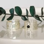 Anillo para cabujón 4 mm - Tamaño 58 - Plata 925 x1