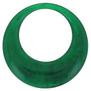 Colgante de resina opaca en forma de círculo hueco 44 mm - Verde oscuro jaspeado x1|raw }}