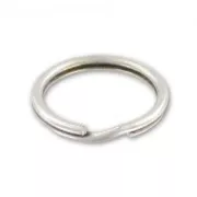 Llavero Aro 20 mm Chapado Plateado envejecido x1