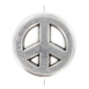 Peace 15 mm Chapado Plateado envejecido x1|raw }}