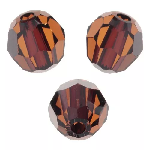 PureCrystal 5000 Redondo 4 mm - Ámbar ahumado x20