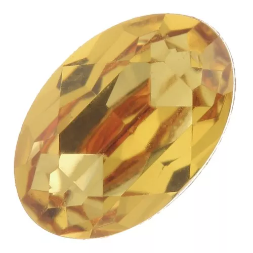 Cabujón PureCrystal 4120 6x4 mm - Topacio dorado x1