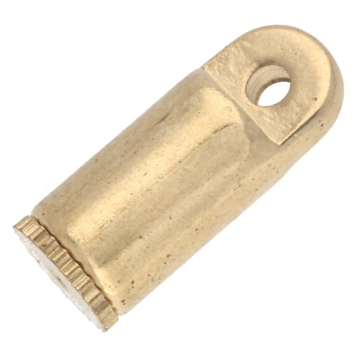Terminal rosca para cordón 0,65 mm dorado x1