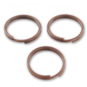 Anillas dobles 10x0.7 mm cobre antiguo x25|raw }}