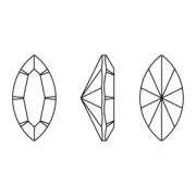 PureCrystal 4228 15x7 mm - Ámbar ahumado x1