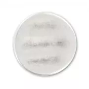 Cuenta pasante redonda para cordón 1.8 mm Chapado Plateado envejecido x1