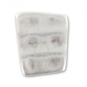 Cuenta pasante irregular para cordón 2 mm Chapado Plateado envejecido x1|raw }}