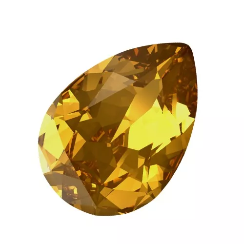 Cabuchón PureCrystal 4320 14x10 mm - Golden Topaz x1