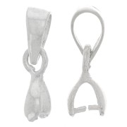 Cierre de colgante 10 mm con colgador de Plata 925 x1